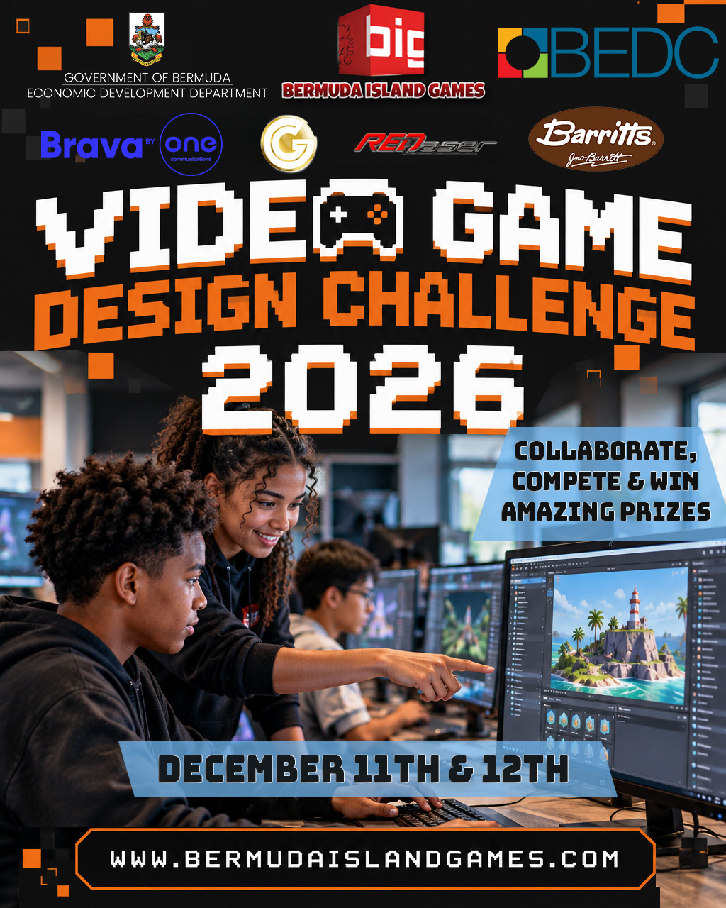 Students designing Games